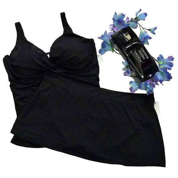 Anne Cole NWT 2 Piece Swimwear Women 24W - Picture 1 of 15